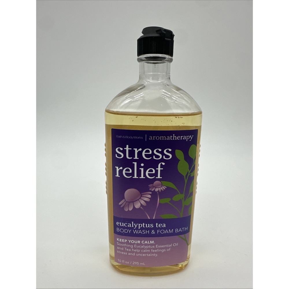 Bath & Body Works Aromatherapy Stress Relief Eucalyptus Tea‎ Body Wash Foam Bath